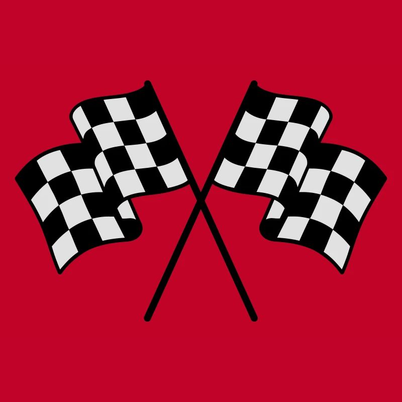 Drapeaux à Damier 2 couleur