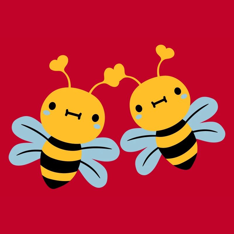 2 amis équipe couple mignons petits