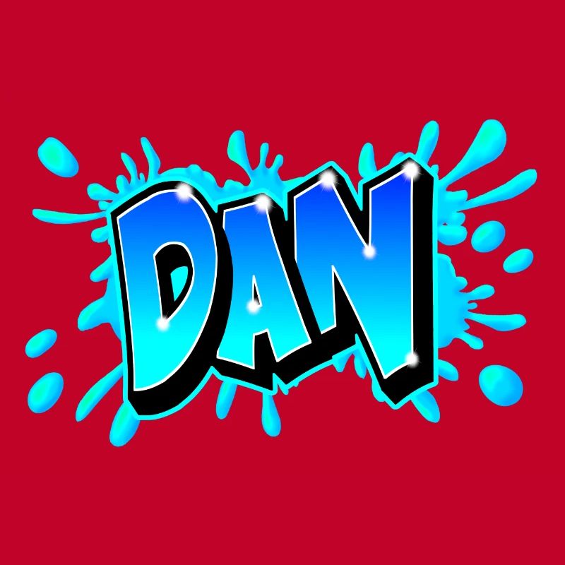 Graffiti "DAN" imprimabe sur tout support !