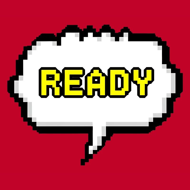 Bulle de dialogue Pixel Ready