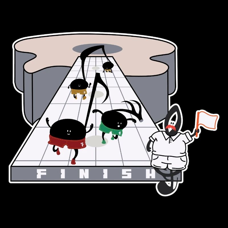 Ligne d’arrivée de la course à blobs