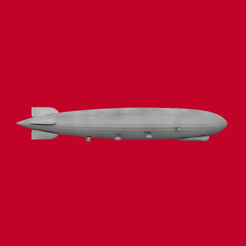 Zeppelin, Luftschiff, Luftfahrt, Seitenansicht
