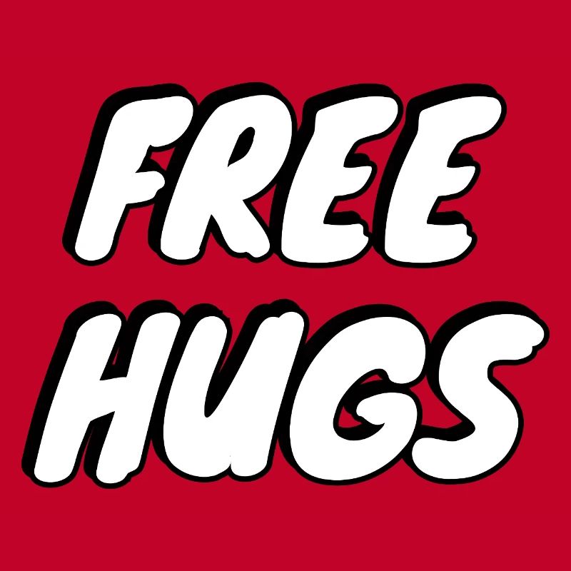 Free Hugs Bold Pop Typography