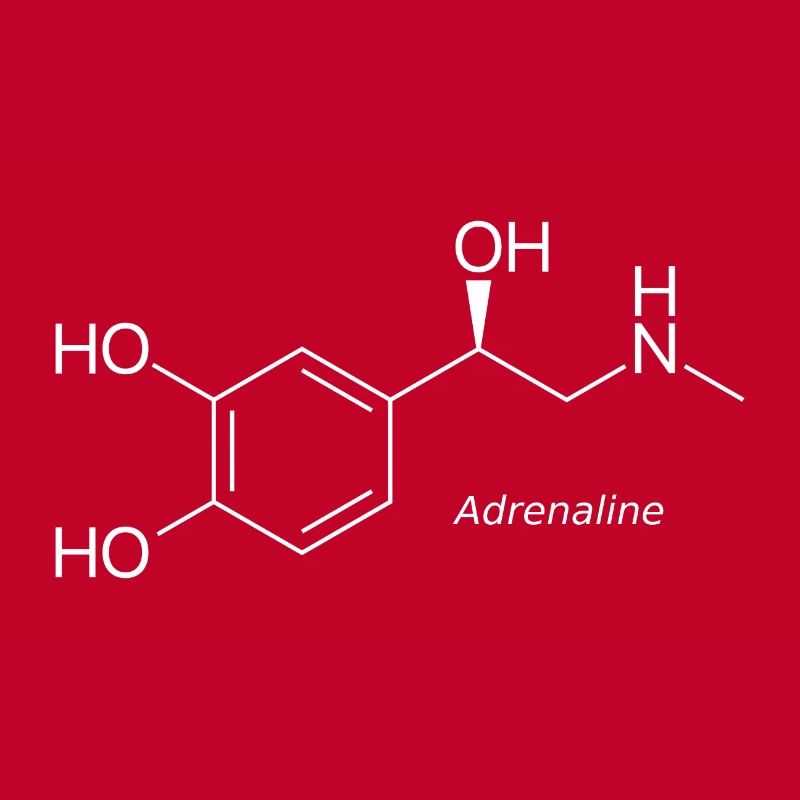 Adrenaline molecule - white by name