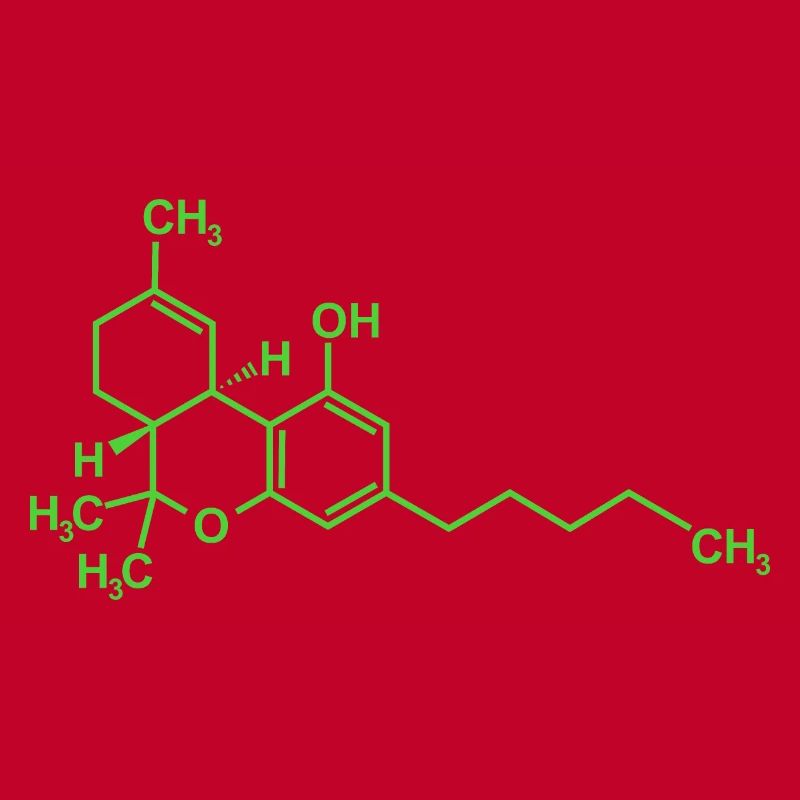 Tetrahydrocannabinol THC Molecule