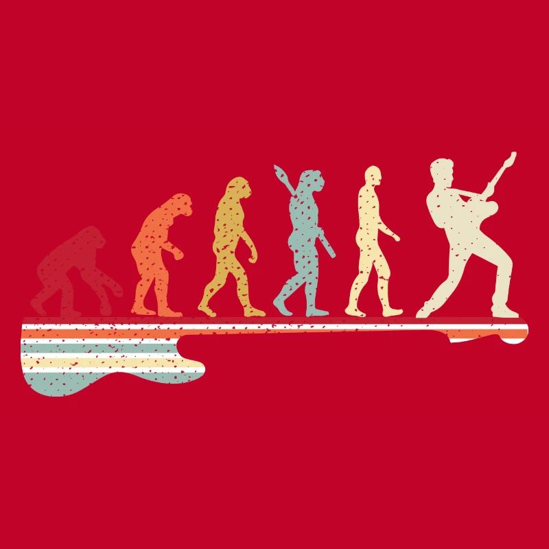 Evolution au guitariste, j’aime les notes et la musique