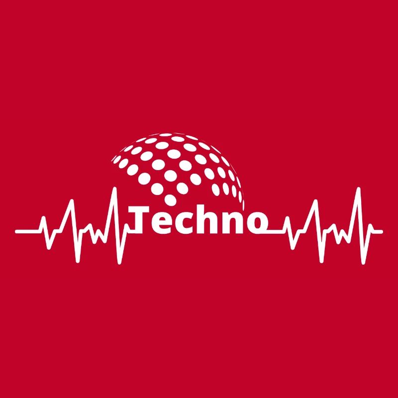 Techno Beat Heart ECG J’adore techno