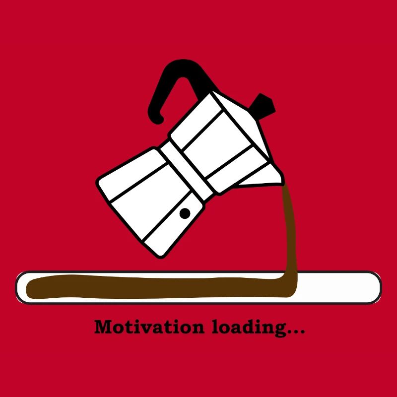 Motivation Loading mit Kaffee
