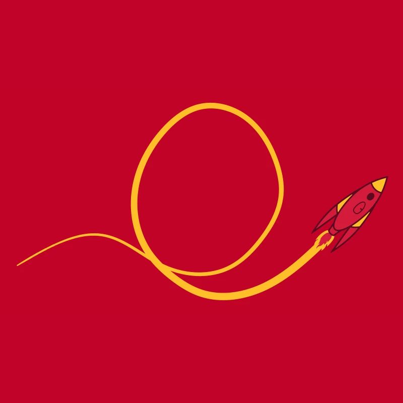 Looping flying rocket