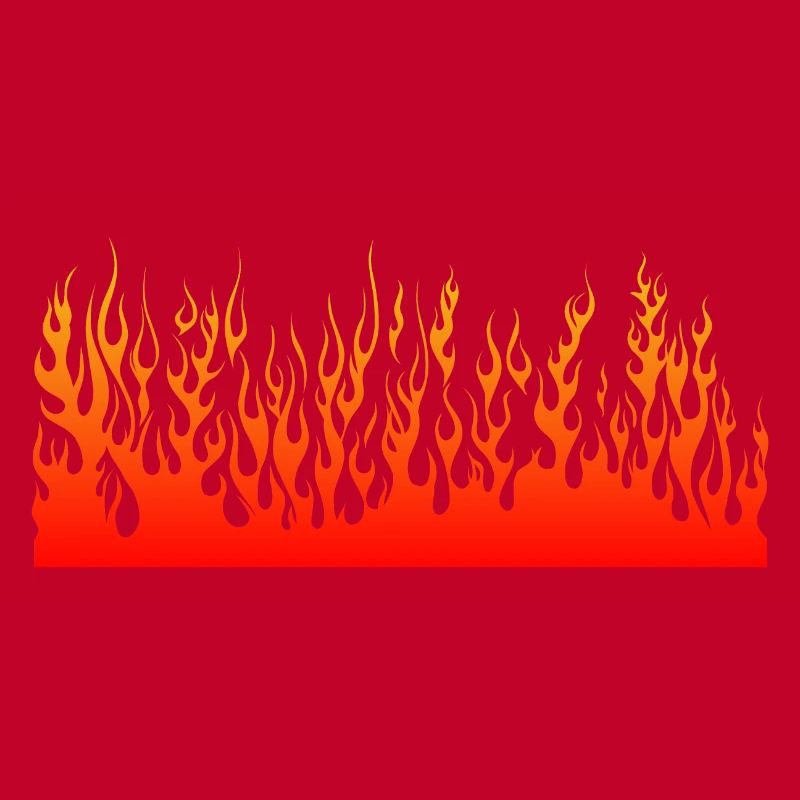 fire flame flame wall