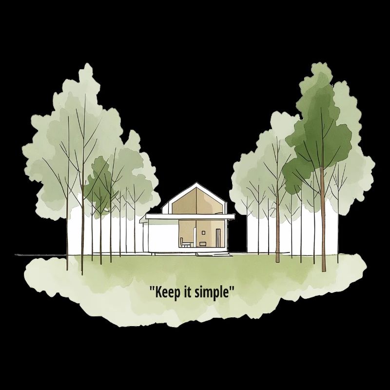 Keep It Simple Cabin Landscape