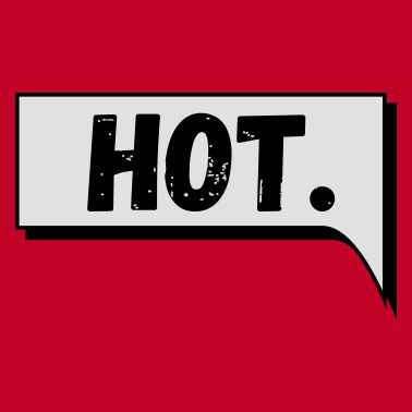 Comic Speech Bubble Hot