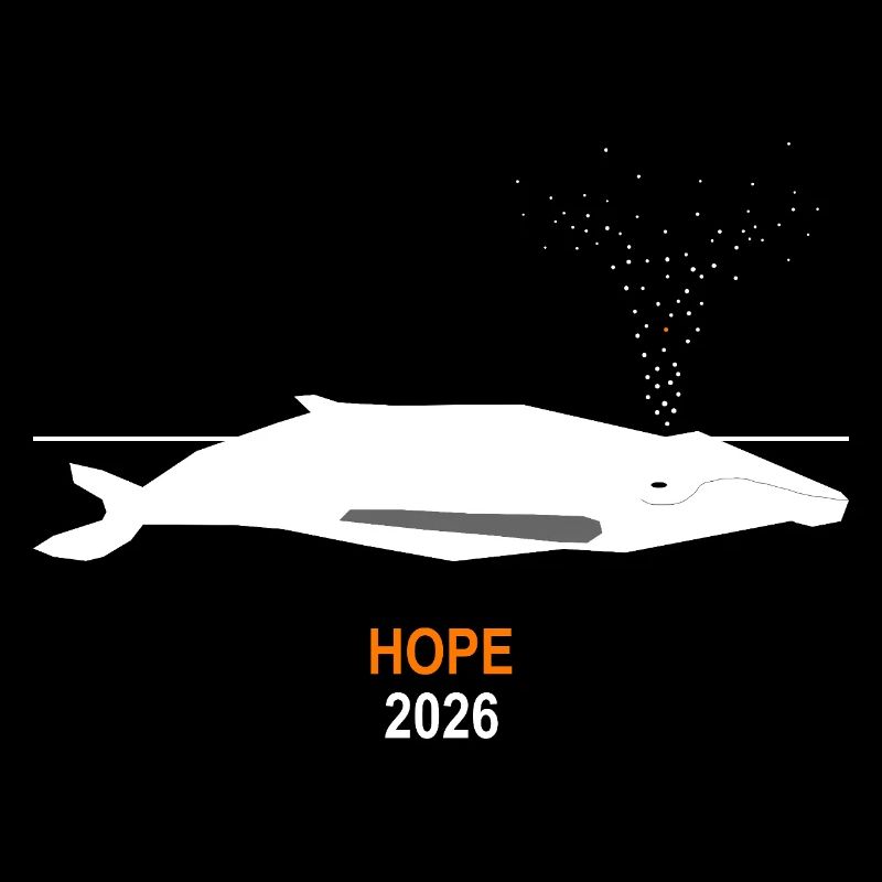 Minimalist Whale HOPE 2026 | Wal Meer Design