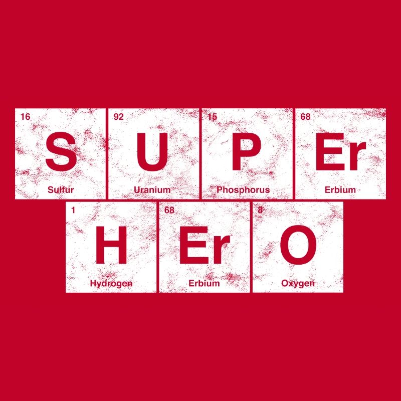 Nerdiger Superheld! Periodensystem der Elemente
