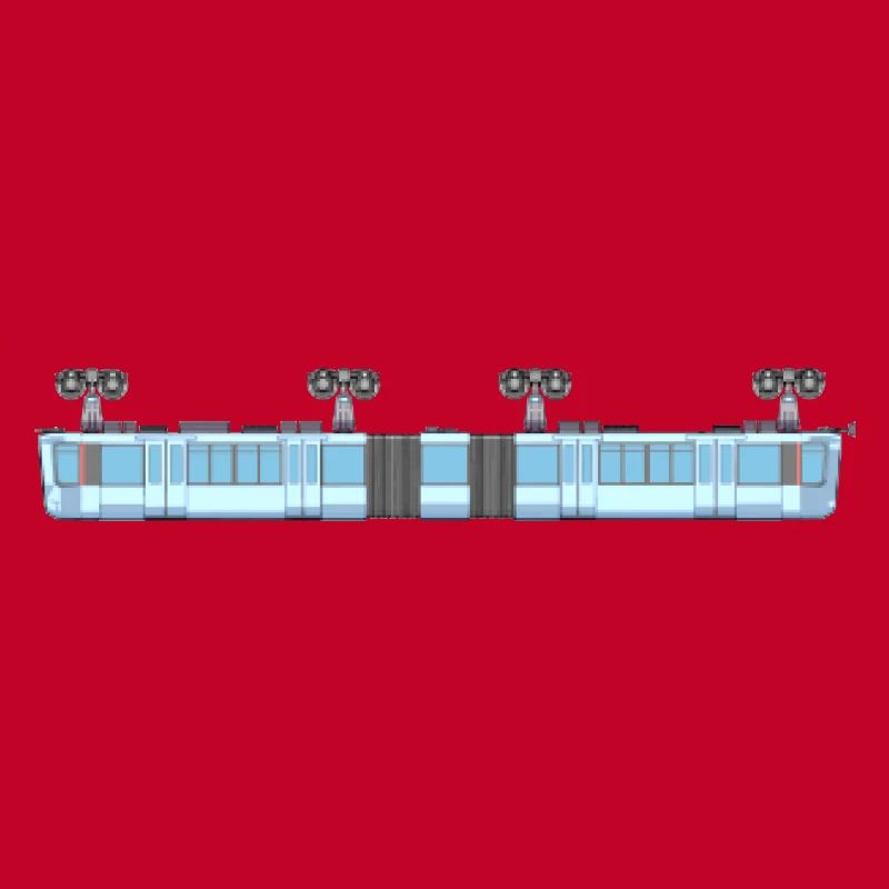 Schwebebahn lang pixelart