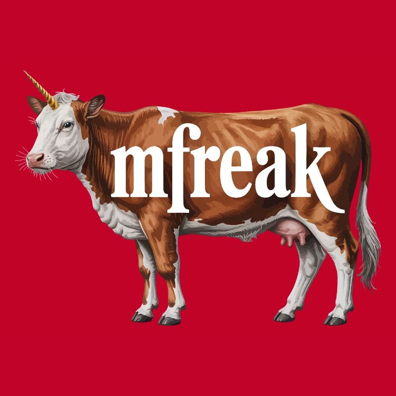 Typographie de vache étrange Tee