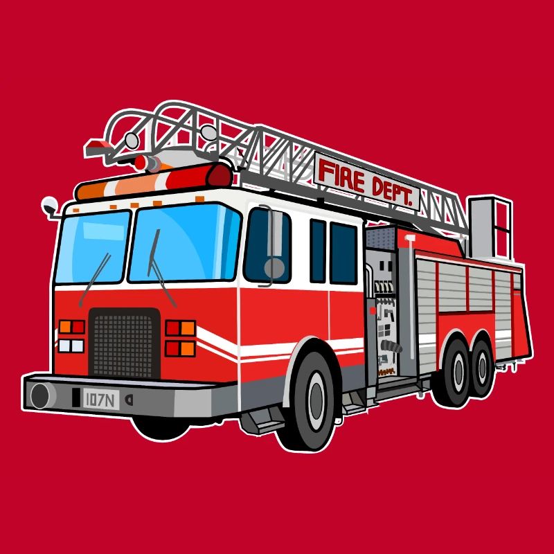 Fire brigade, fire engine, firefighter, extinguish