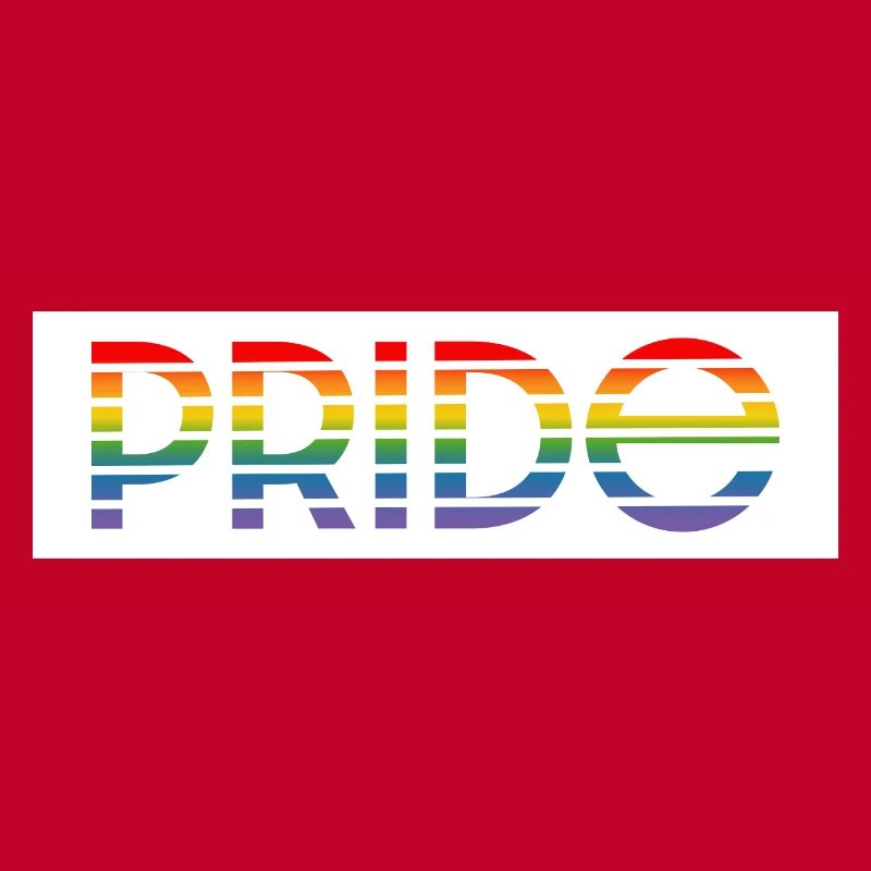 Pride rainbow white background