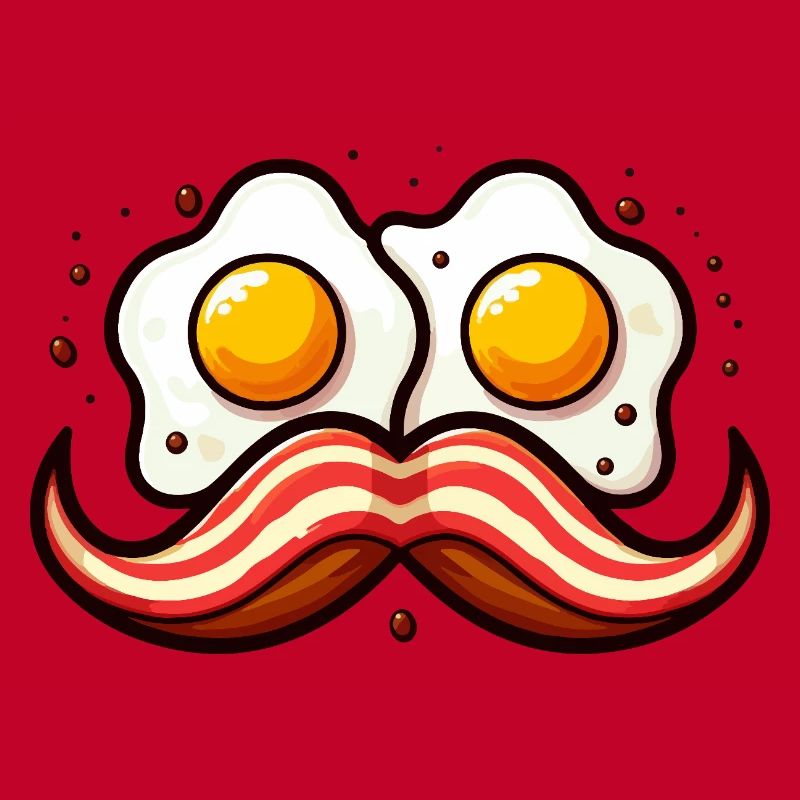 Retro-Ei-Schnurrbart