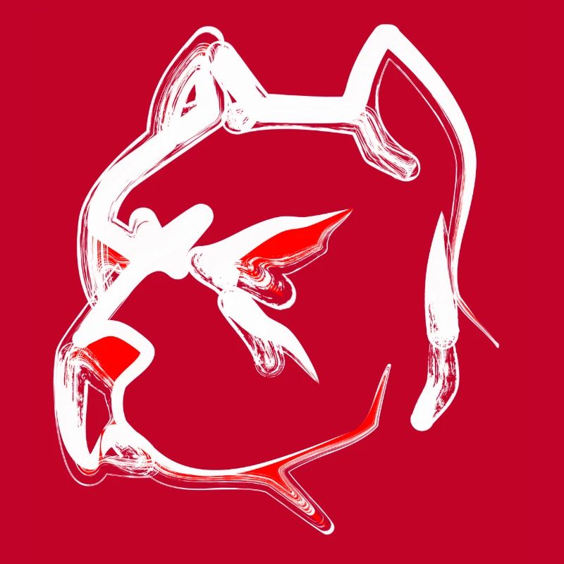 Design eines Pitbull Kopfes Gesicht