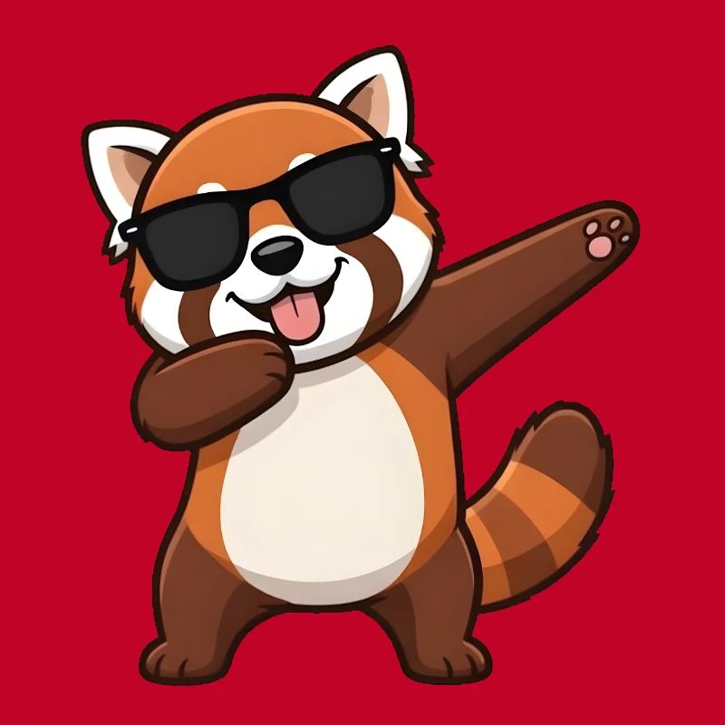 Dabbing Red Panda
