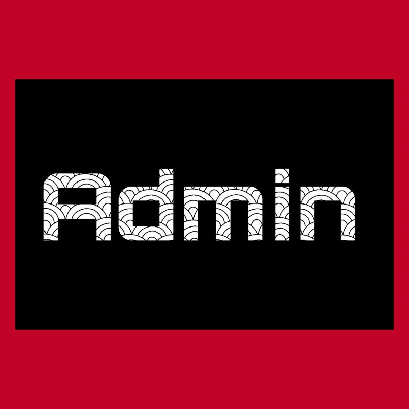 ADMIN Whitewords/Blackbackround