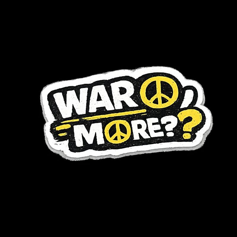 War No More – Sticker Peace & Humanity 