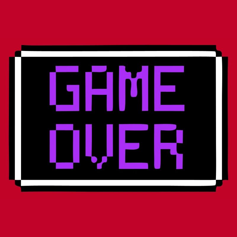 Game Over Schild Retro Gamer