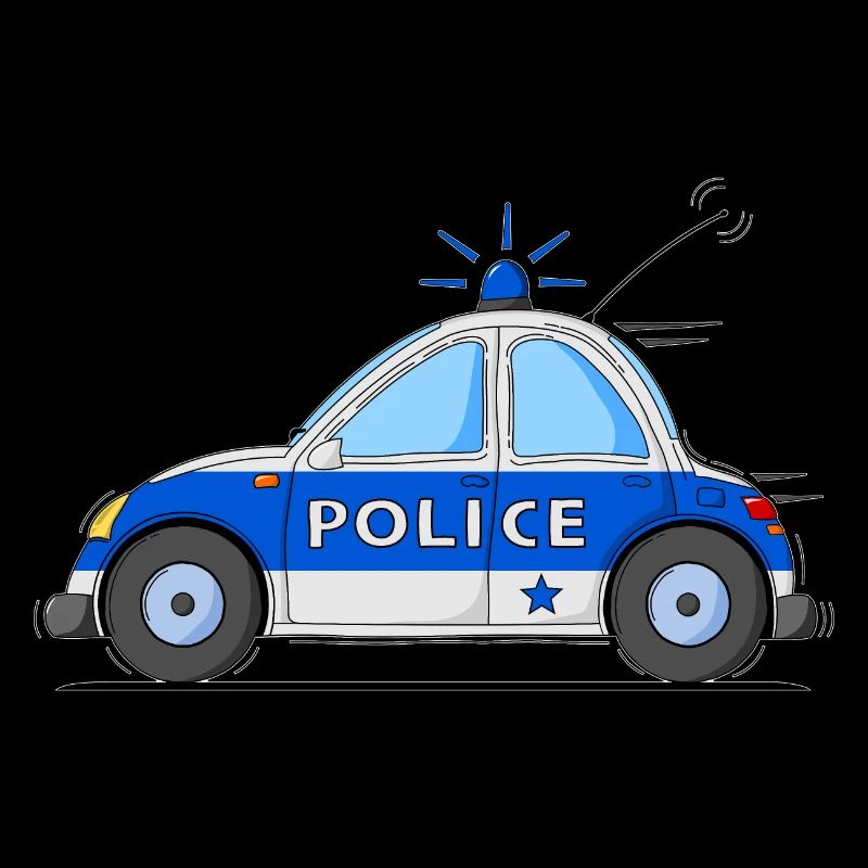 Voiture de Police Bleu