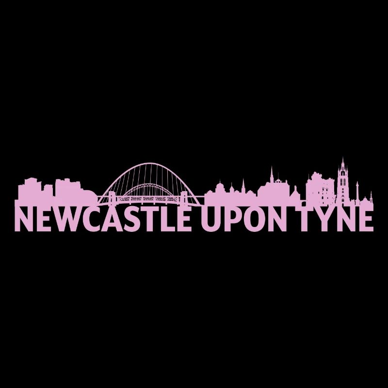 Newcastle Upon Tyne England Skyline Gift Idea