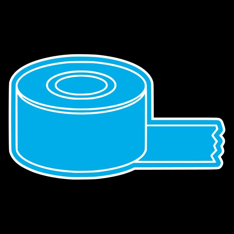 Adhesive Tape Roll Outline