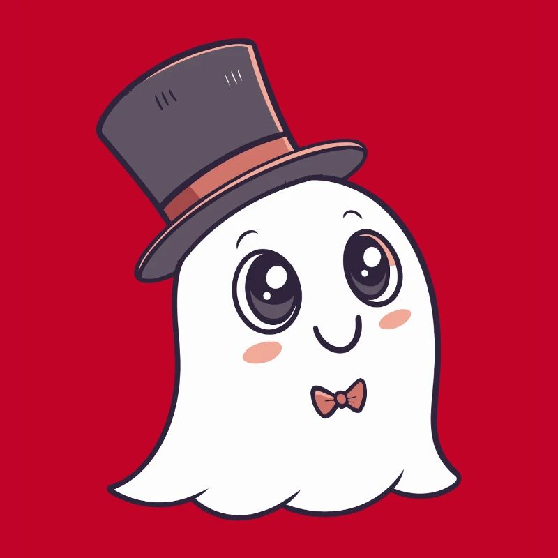 Chic Ghost Hat and Bow