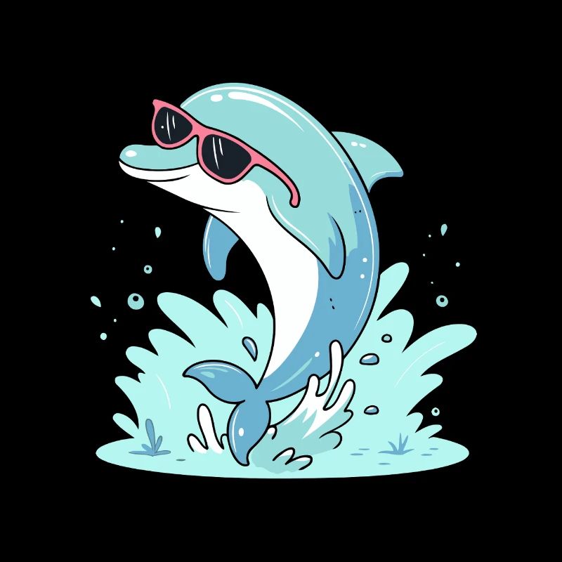 Dolphin Summer Pink Glasses