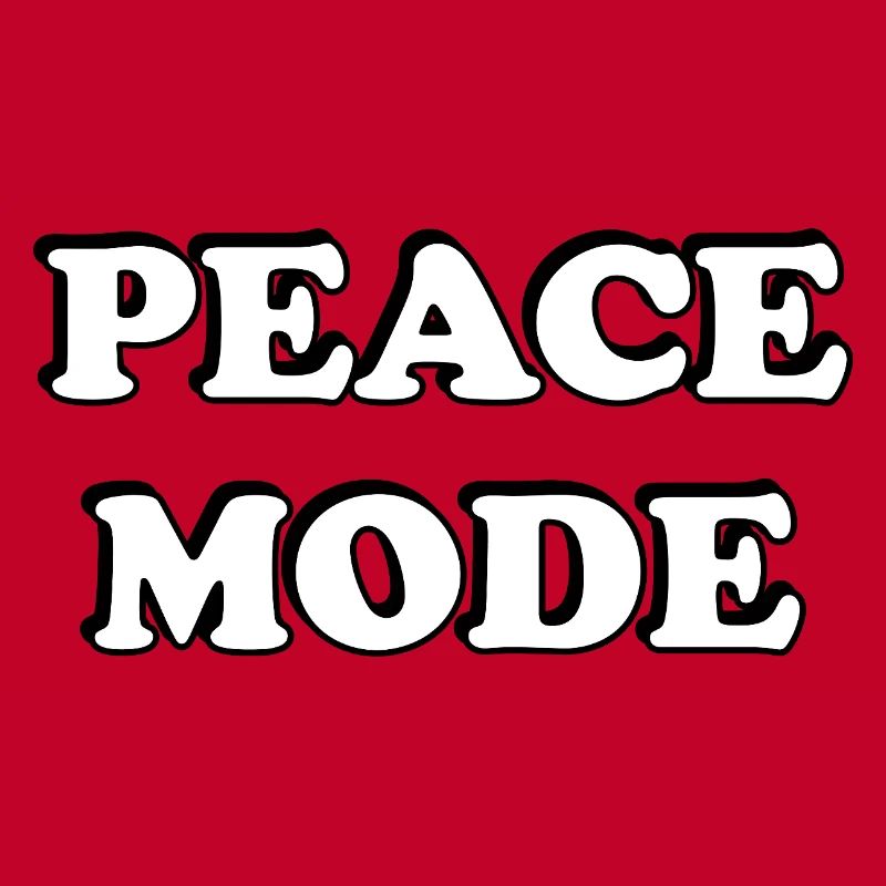Peace Mode Bold Typography Tee