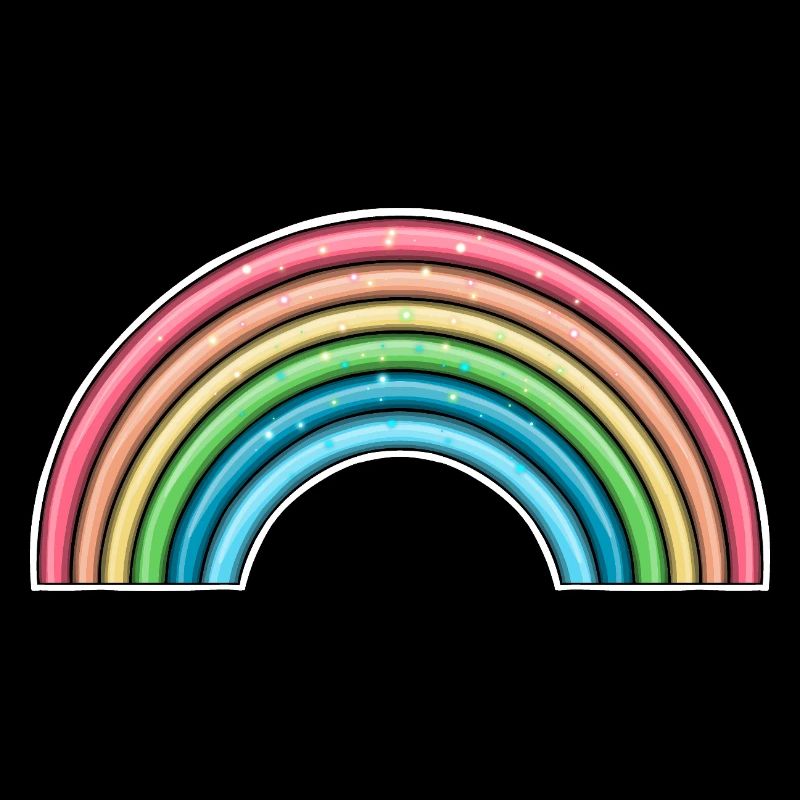 Vibrant Rainbow Arch Design