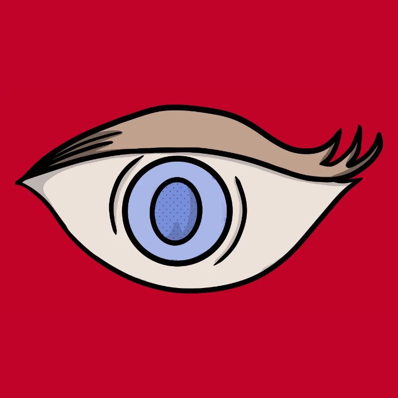 Œil bleu vif