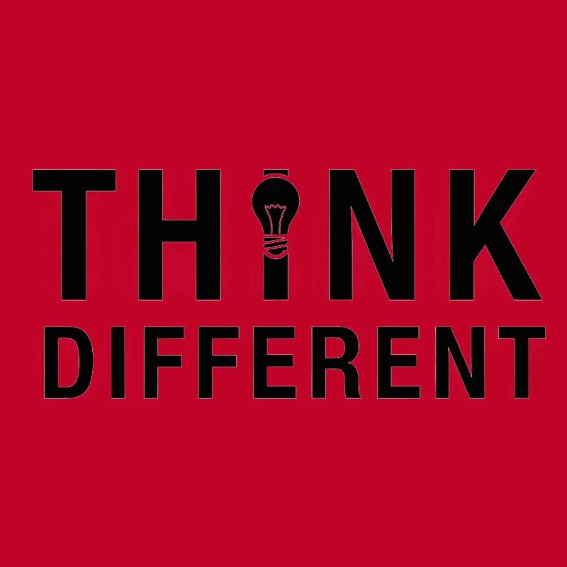Creative Think Different Lightbulb Design