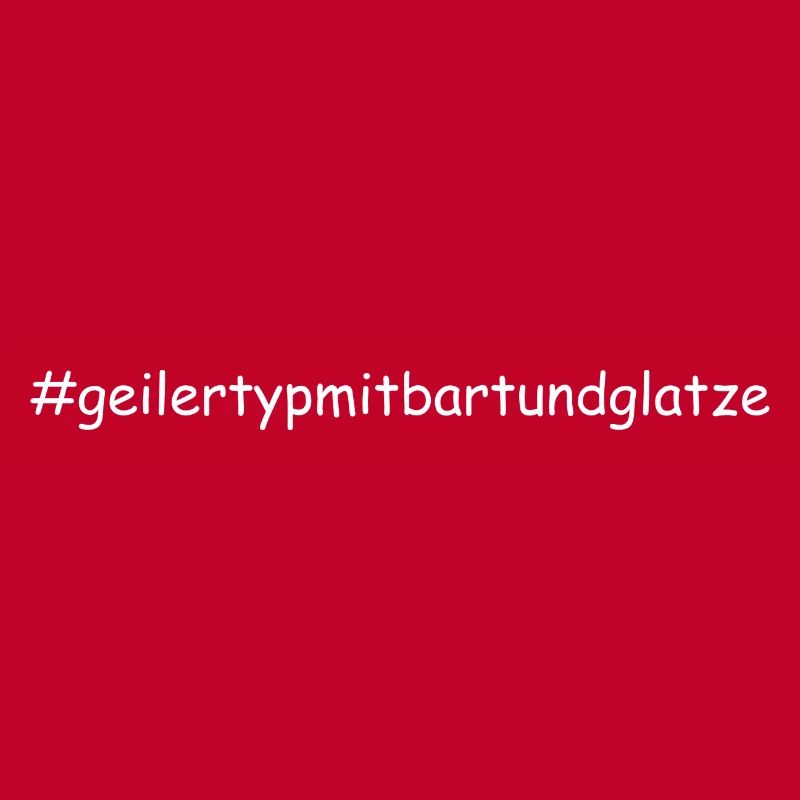 Geiler Typ Mit Bart & Glatze Glatzkopf Bartträger