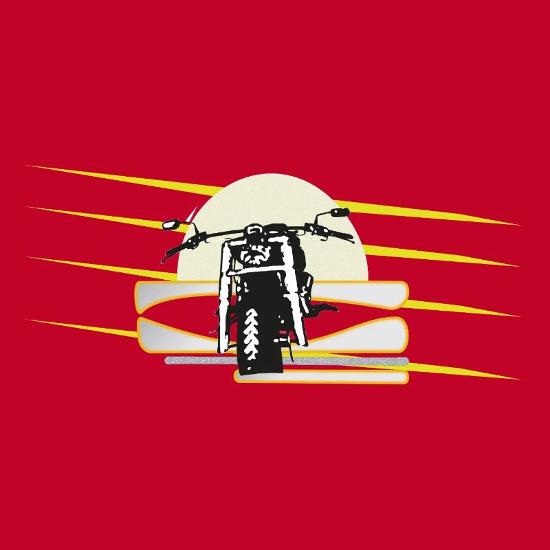 Motorcycle Neon Stripes