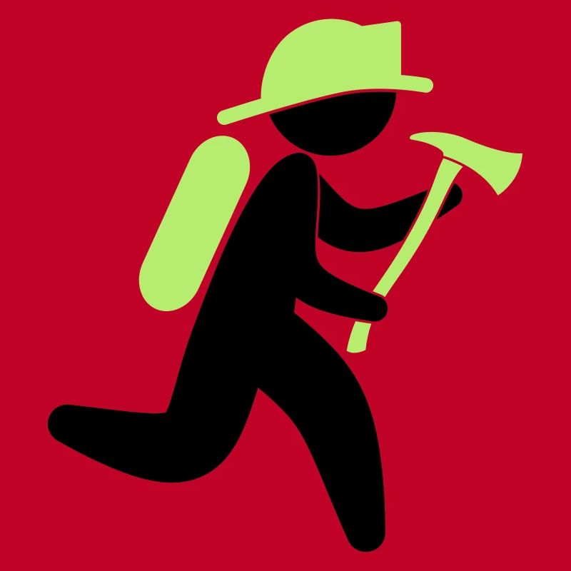 A fireman with an ax