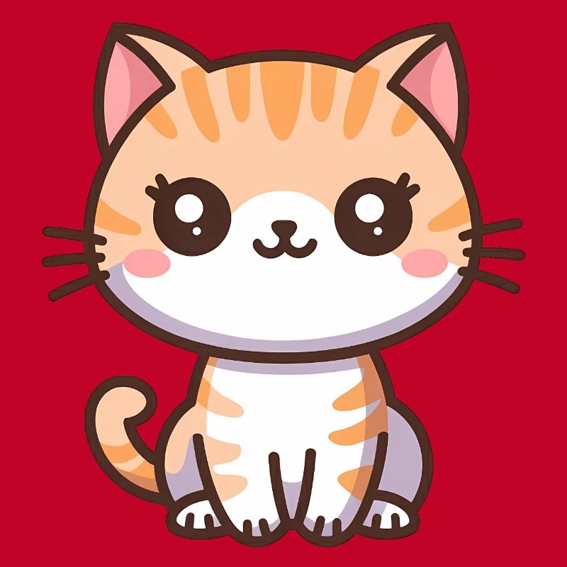 Chaton de dessin animé mignon