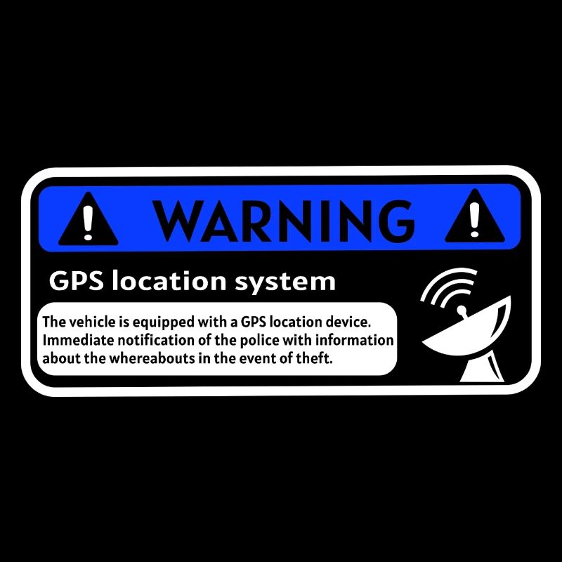 GPS Alert Sticker