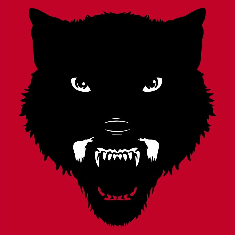 schwarzer Wolfskopf
