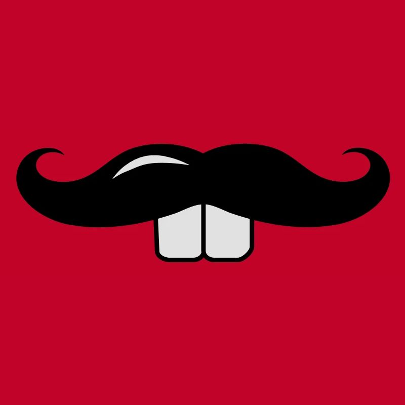 A mustache with Buck teeth