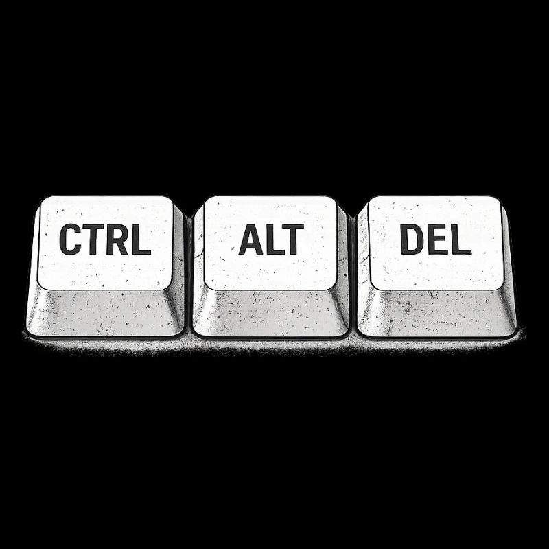 CTRL ALT DEL – Classique t-shirt de nerd clavier