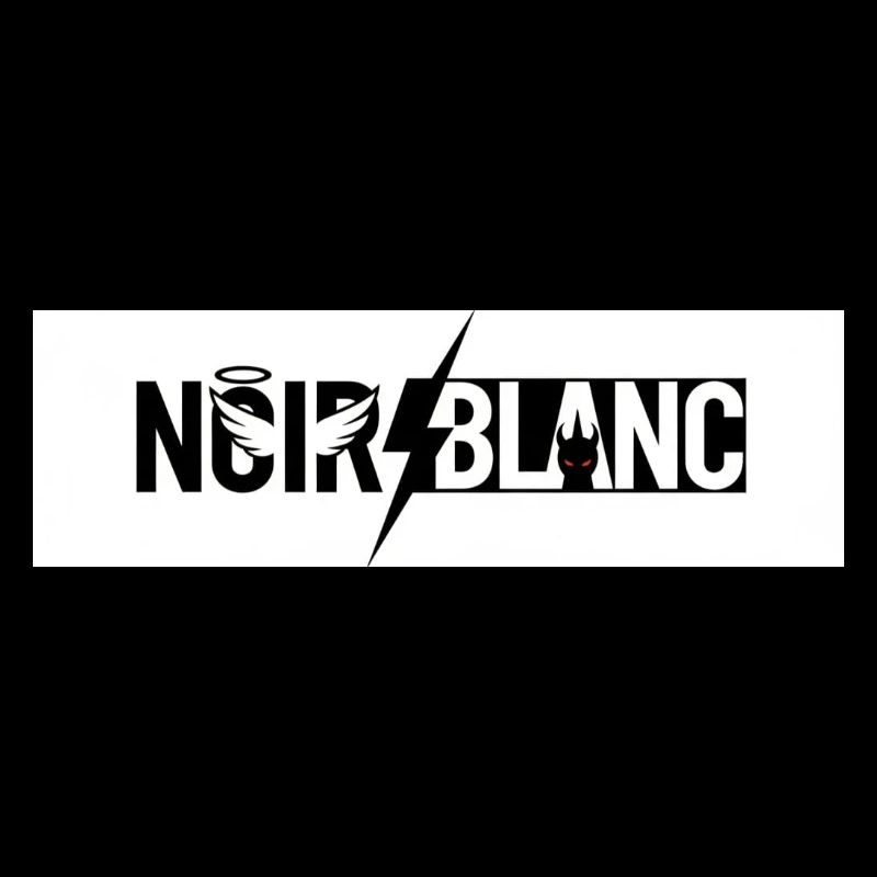 NoirBlanc Éclair Grafique – Logo Contraste