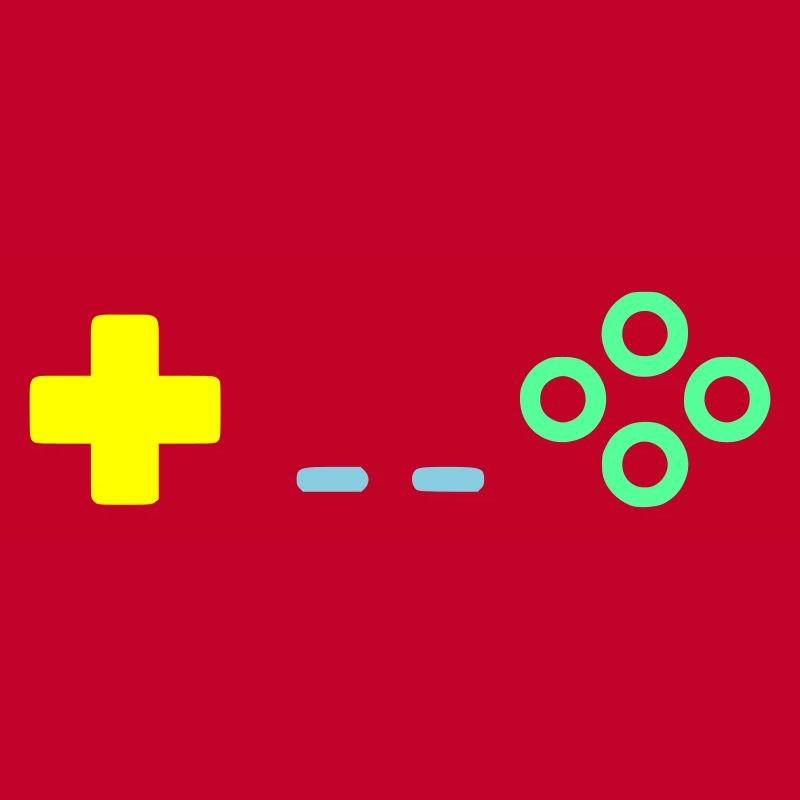 Gaming Controller Buttons Retro Vector