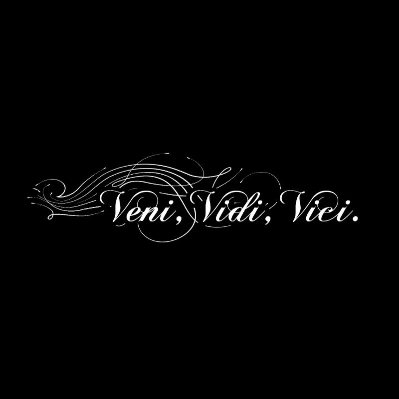 Veni vidi vici décoré - ombragé