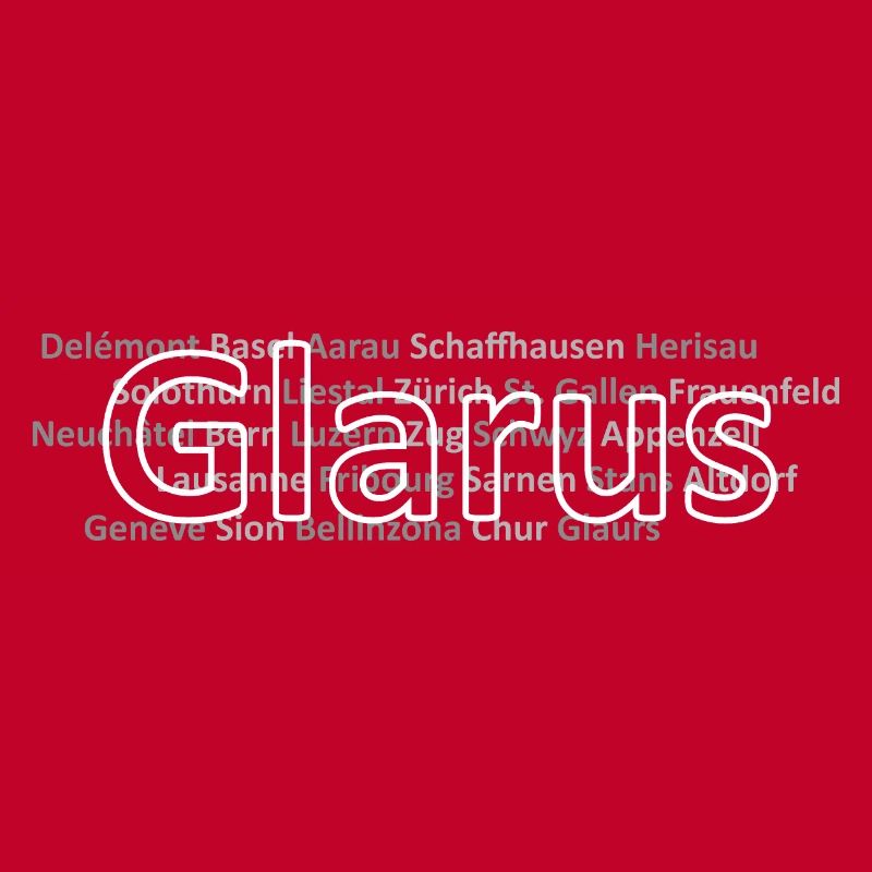 Schweizer Städte Glarus