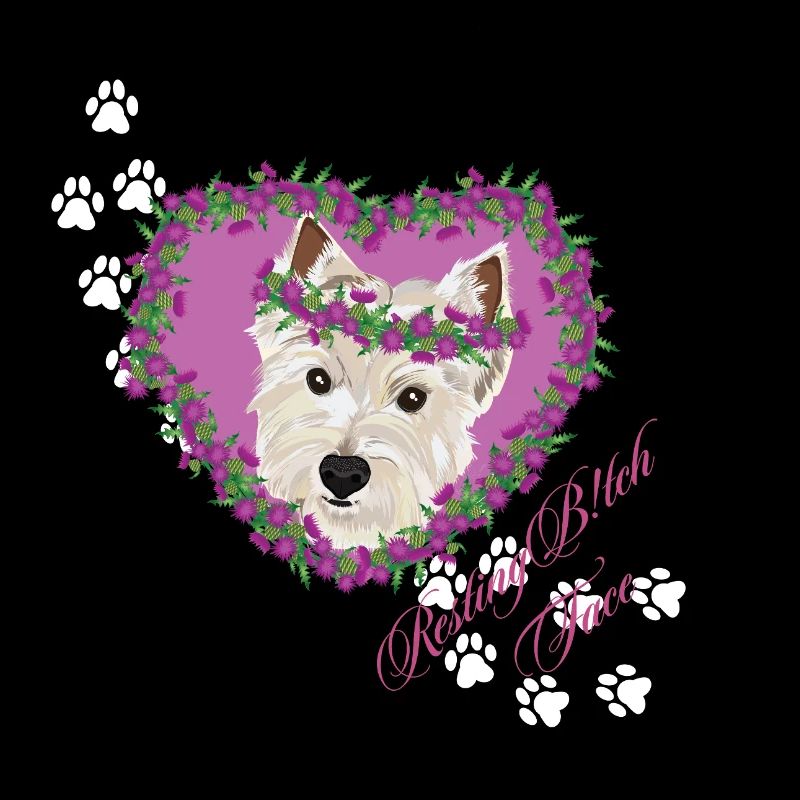 Resting B!tch Face West Highland Terrier